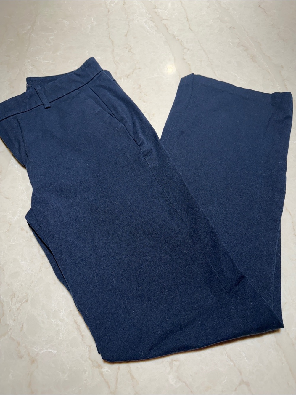 Women’s Navy Dress Pants - Classic Tailored Trousers